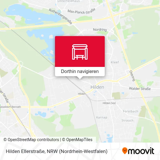 Hilden Ellerstraße Karte