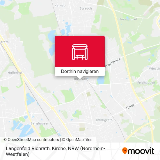 Langenfeld Richrath, Kirche Karte