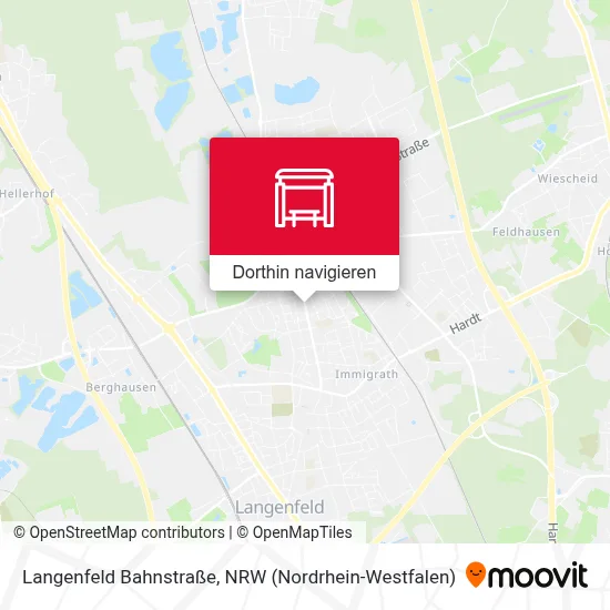 Langenfeld Bahnstraße Karte