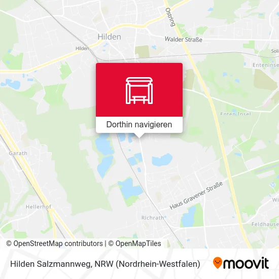 Hilden Salzmannweg Karte