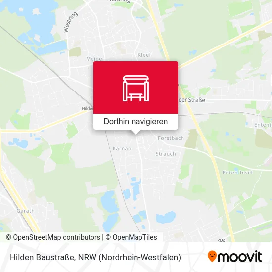 Hilden Baustraße Karte