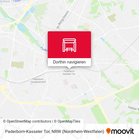 Paderborn-Kasseler Tor Karte