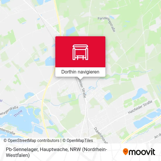 Pb-Sennelager, Hauptwache Karte