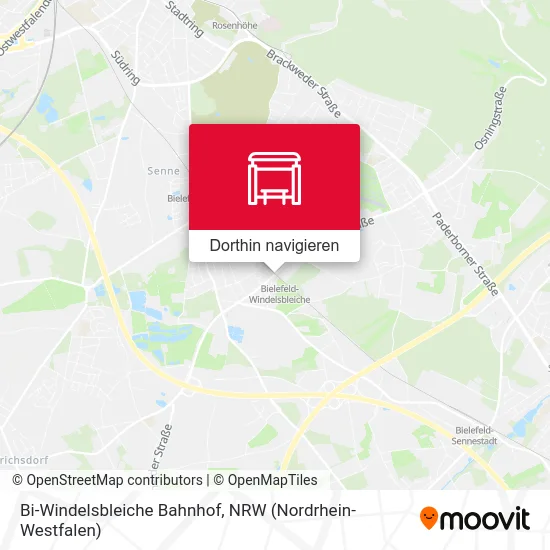 Bi-Windelsbleiche Bahnhof Karte