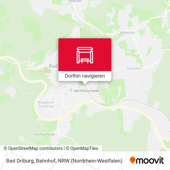 Bad Driburg, Bahnhof Karte