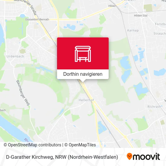 D-Garather Kirchweg Karte