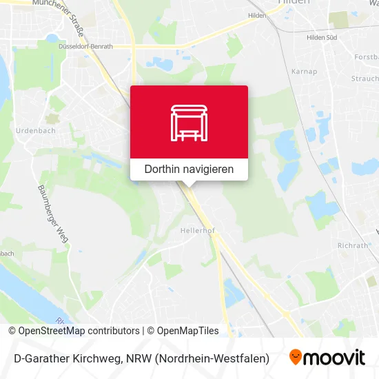 D-Garather Kirchweg Karte
