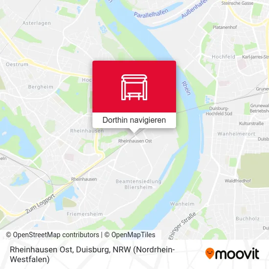 Rheinhausen Ost, Duisburg Karte