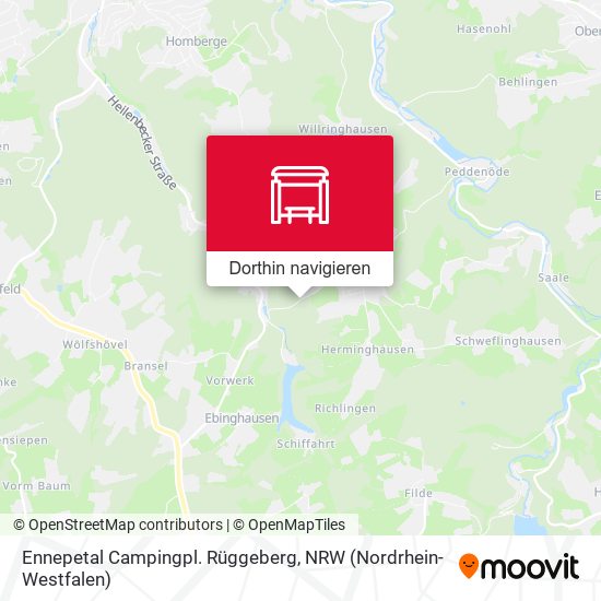 Ennepetal Campingpl. Rüggeberg Karte