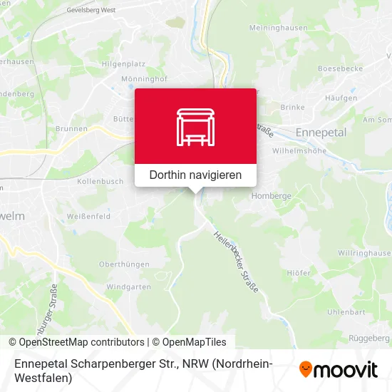 Ennepetal Scharpenberger Str. Karte