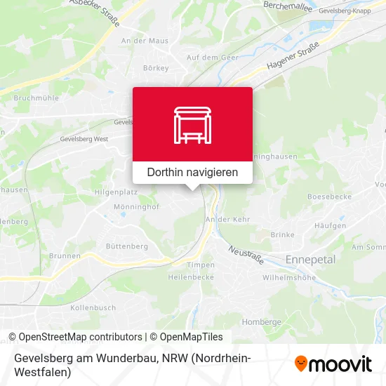 Gevelsberg am Wunderbau Karte