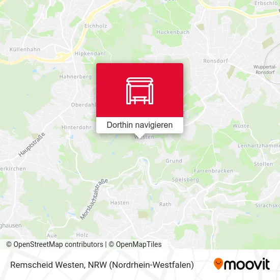 Remscheid Westen Karte