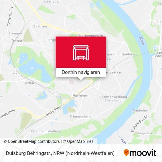 Duisburg Behringstr. Karte