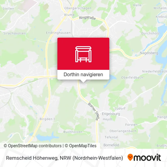 Remscheid Höhenweg Karte