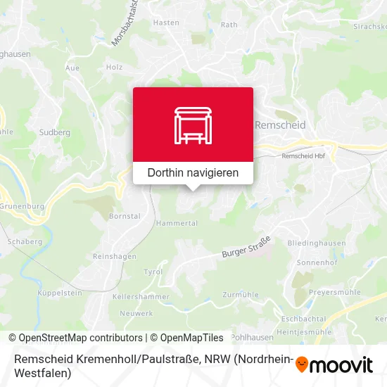 Remscheid Kremenholl / Paulstraße Karte