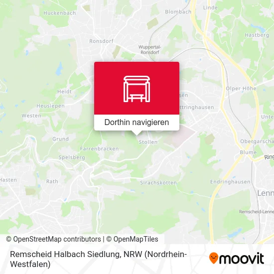 Remscheid Halbach Siedlung Karte