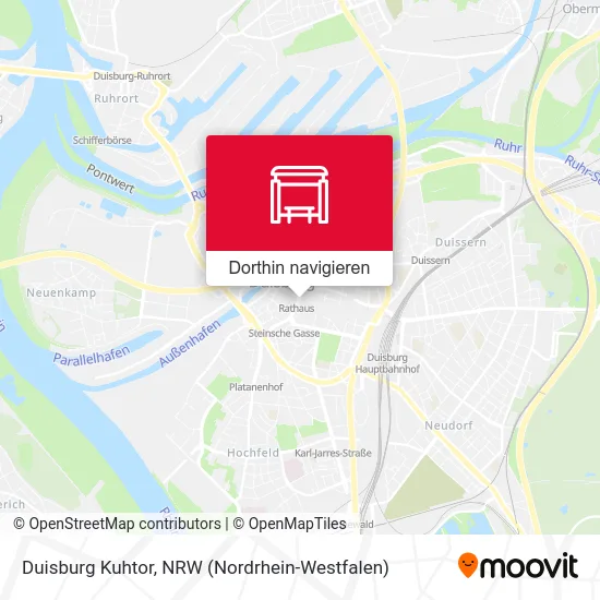 Duisburg Kuhtor Karte