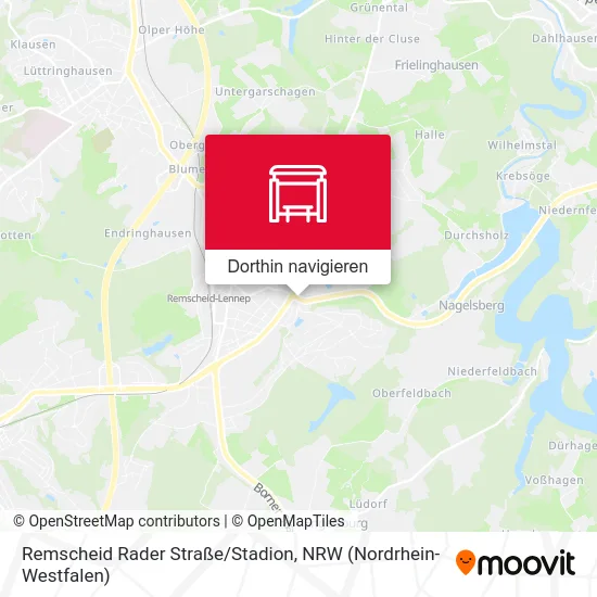 Remscheid Rader Straße/Stadion Karte