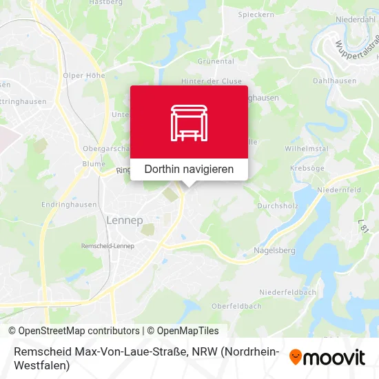 Remscheid Max-Von-Laue-Straße Karte