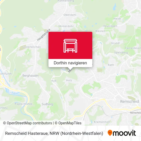 Remscheid Hasteraue Karte