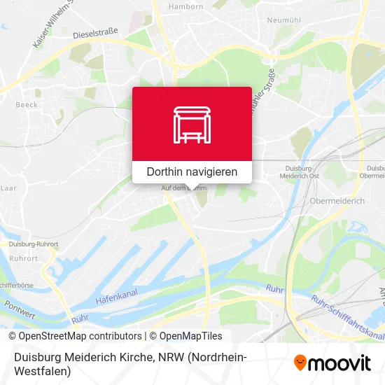 Duisburg Meiderich Kirche Karte