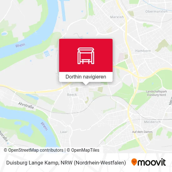 Duisburg Lange Kamp Karte