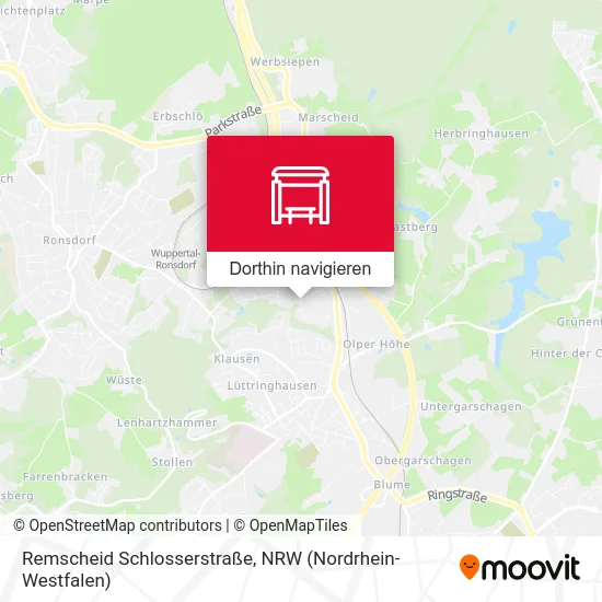 Remscheid Schlosserstraße Karte