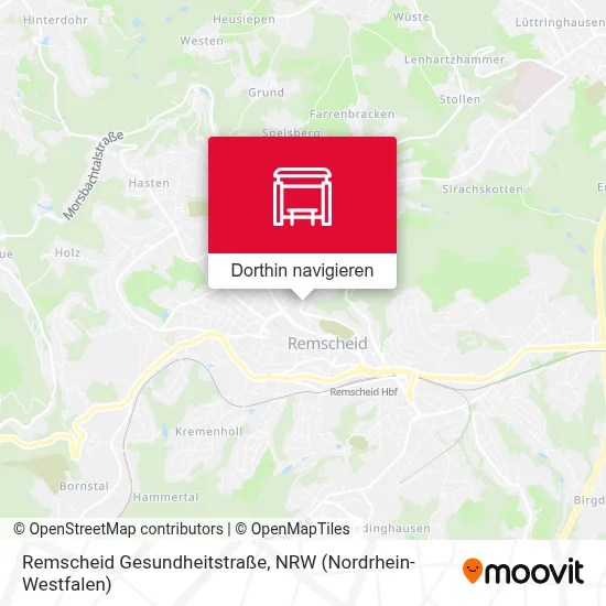 Remscheid Gesundheitstraße Karte
