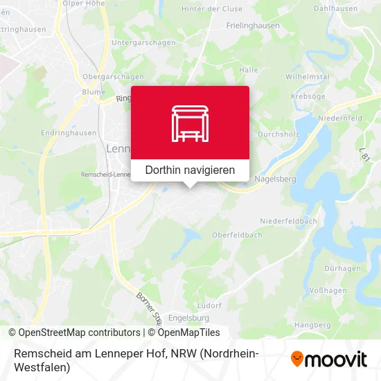 Remscheid am Lenneper Hof Karte
