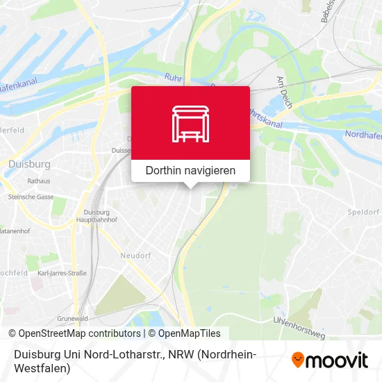 Duisburg Uni Nord-Lotharstr. Karte