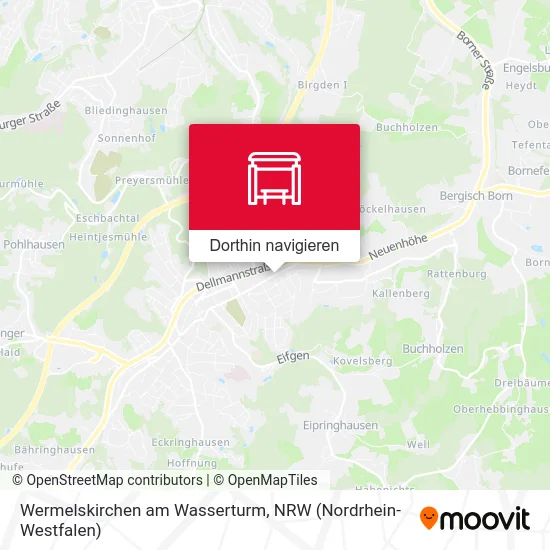 Wermelskirchen am Wasserturm Karte