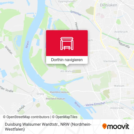 Duisburg Walsumer Wardtstr. Karte