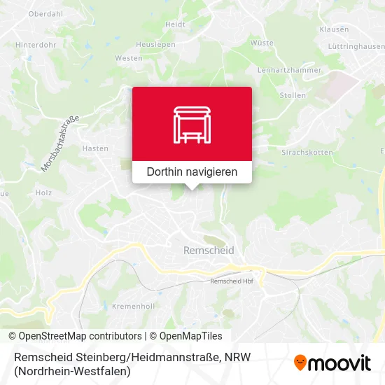 Remscheid Steinberg / Heidmannstraße Karte