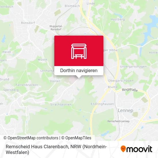 Remscheid Haus Clarenbach Karte