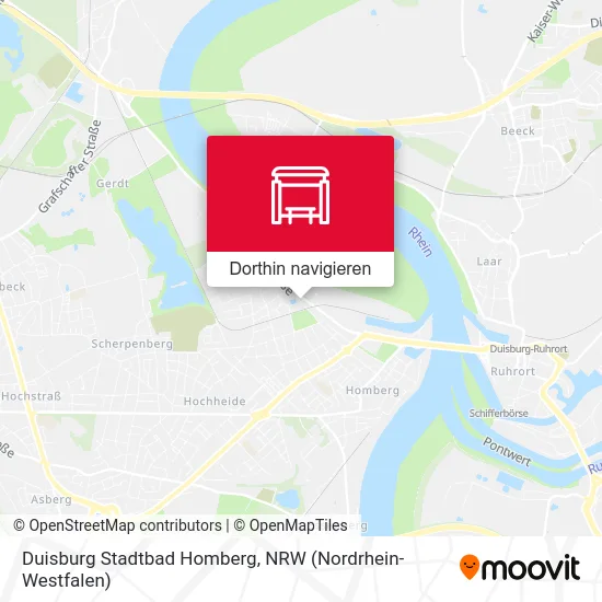Duisburg Stadtbad Homberg Karte