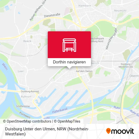 Duisburg Unter den Ulmen Karte