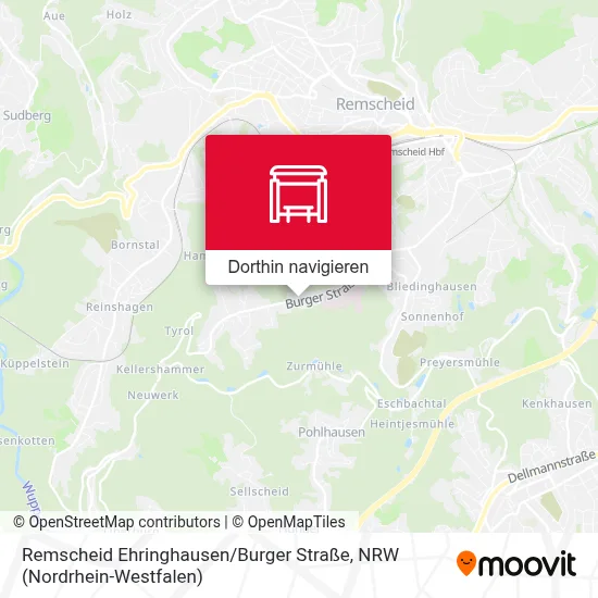 Remscheid Ehringhausen / Burger Straße Karte