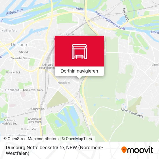 Duisburg Nettelbeckstraße Karte