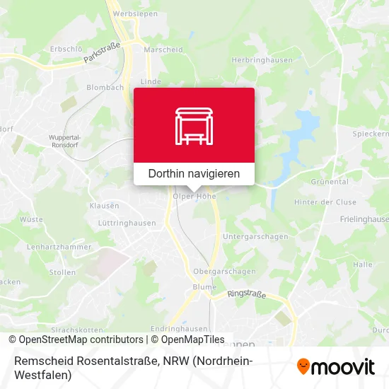 Remscheid Rosentalstraße Karte