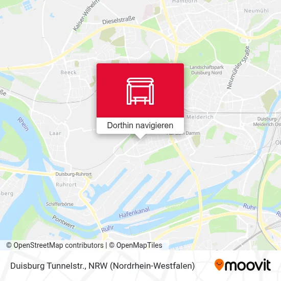 Duisburg Tunnelstr. Karte
