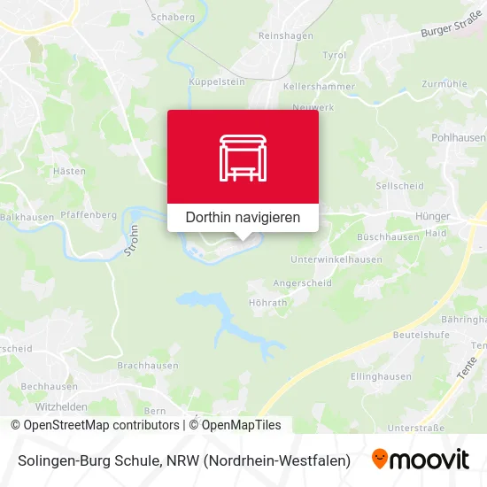 Solingen-Burg Schule Karte