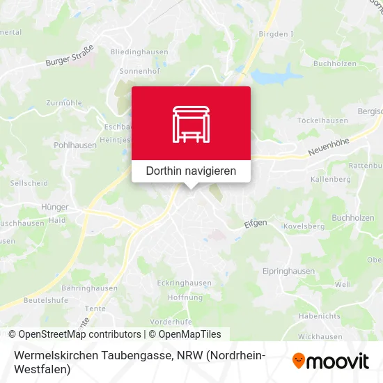 Wermelskirchen Taubengasse Karte