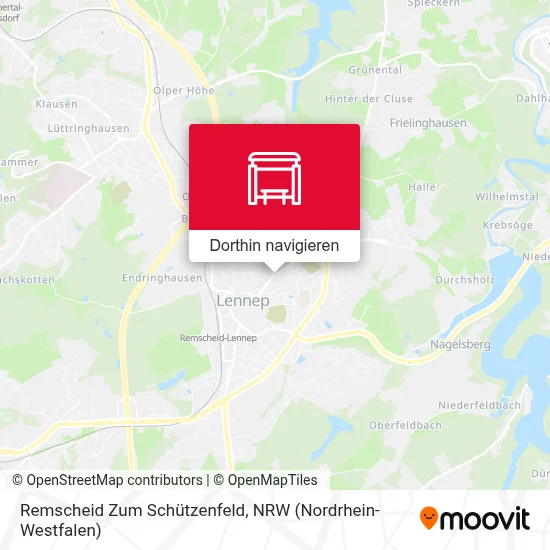 Remscheid Zum Schützenfeld Karte