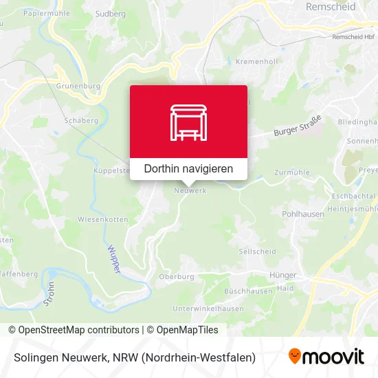 Solingen Neuwerk Karte