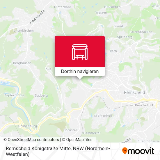 Remscheid Königstraße Mitte Karte