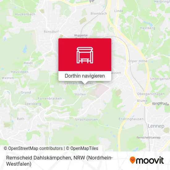 Remscheid Dahlskämpchen Karte