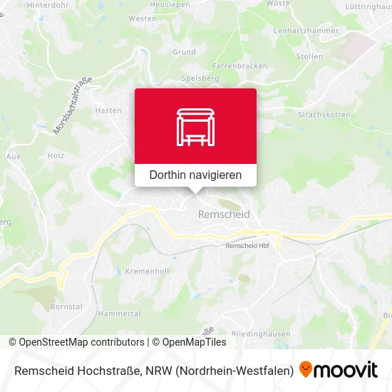 Remscheid Hochstraße Karte