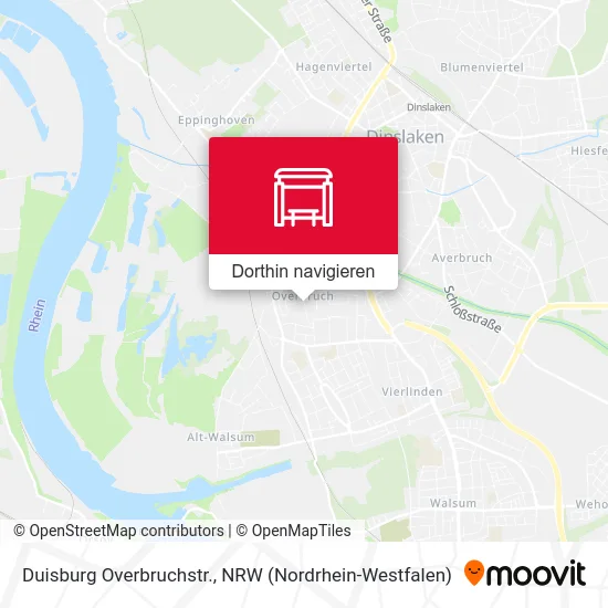Duisburg Overbruchstr. Karte