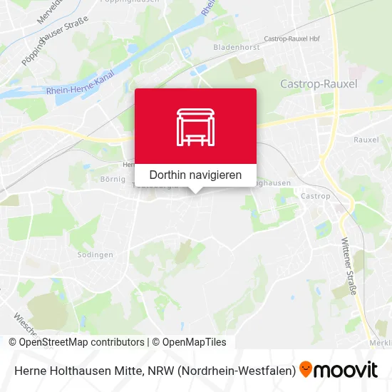 Herne Holthausen Mitte Karte