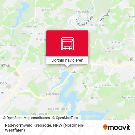 Radevormwald Krebsöge Karte